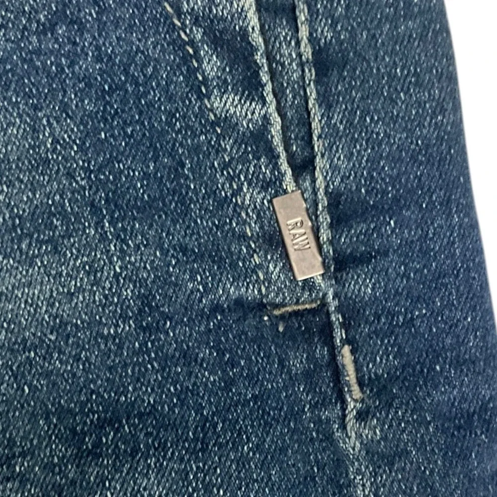 G-Star Raw‎ D-Staq 3D Slim Jeans Mens 32 Medium Wash Blue Tapered Denim D05385
